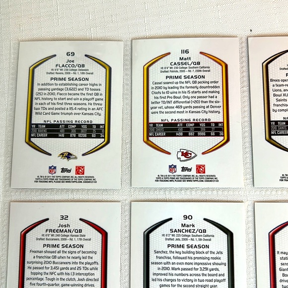 Quarterback Trading Cards Matt Cassel RIP - Picture 10 of 15